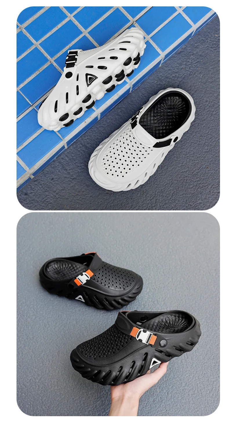 2026 New Brand Men's Slip-on Shoes - Soft and Comfortable Shoes Outdoor Waterproof Heightening Cool Shoes EVA Beach Shoes