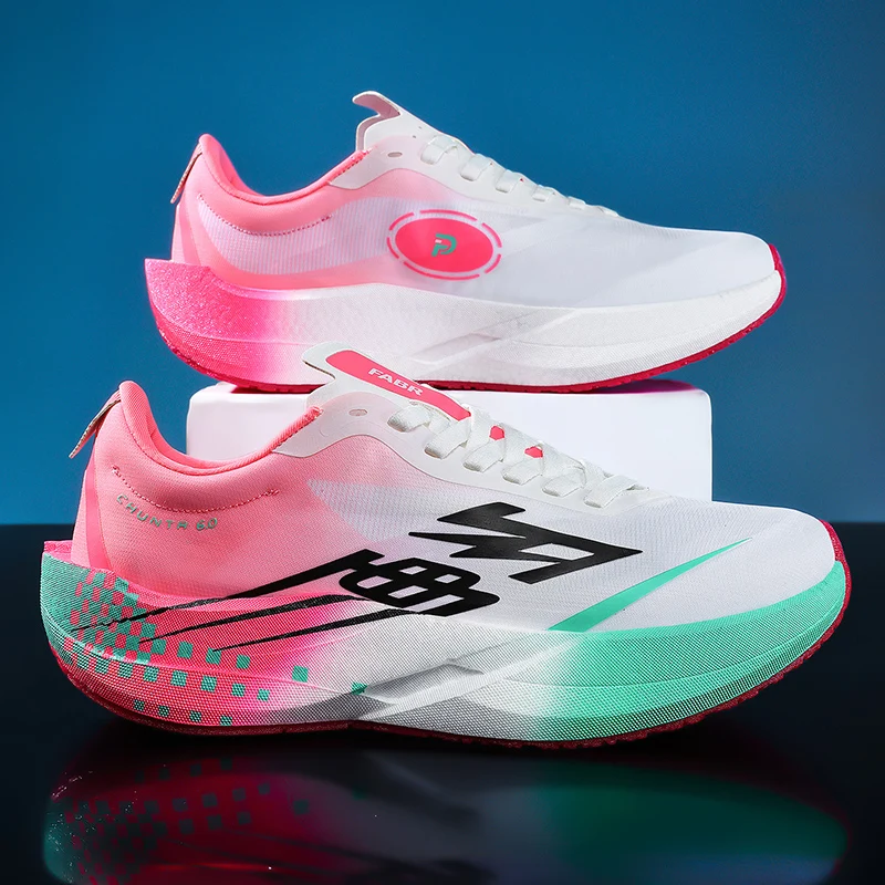 Marathon Men Running Shoes Carbon Board Speciality Sports Breathable Lightweight Women's Comfortable Chunta Athletic Sneakers