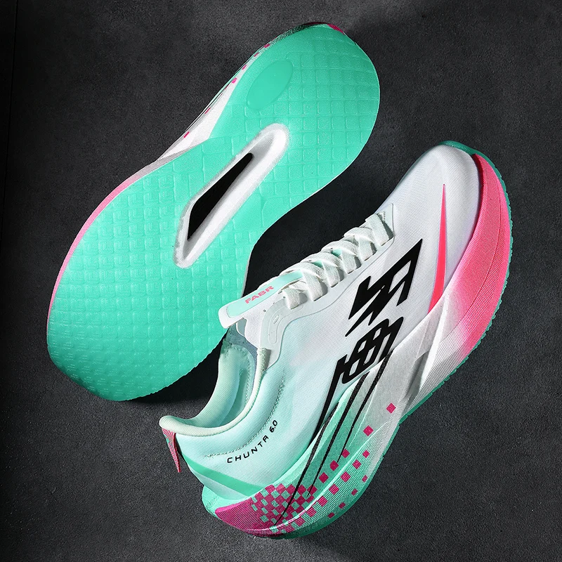 Marathon Men Running Shoes Carbon Board Speciality Sports Breathable Lightweight Women's Comfortable Chunta Athletic Sneakers