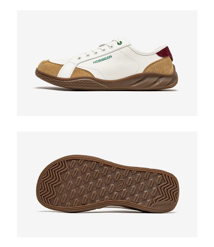 HOBIBEAR Women Men Barefoot Shoes Wide Toe Box Lightweight Sneakers Casual Color-Blocking Artificial Leather Walking Shoes