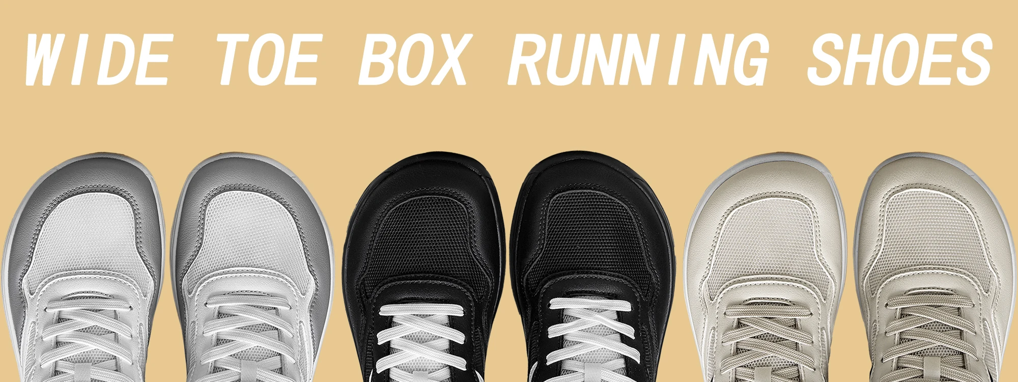 Unisex Casual Sports Sneakers Wide Fit Wide Toe Box Lightweight Breathable Comfortable Outdoor Walking Shoes For Men Women