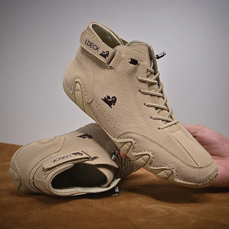 Men Casual High Top Sneakers 2026Winter New In Ankle Boots Lace Up Males Shoes Warm Fashion High Quality Leisure Cozy Men Shoes