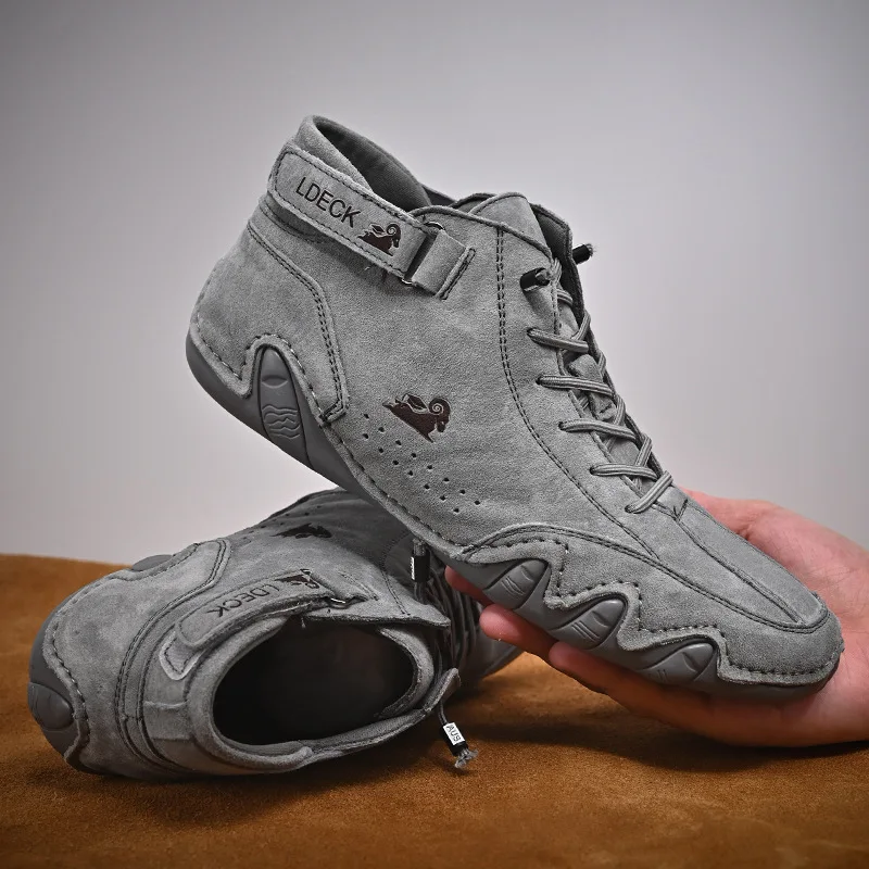 Men Casual High Top Sneakers 2026Winter New In Ankle Boots Lace Up Males Shoes Warm Fashion High Quality Leisure Cozy Men Shoes