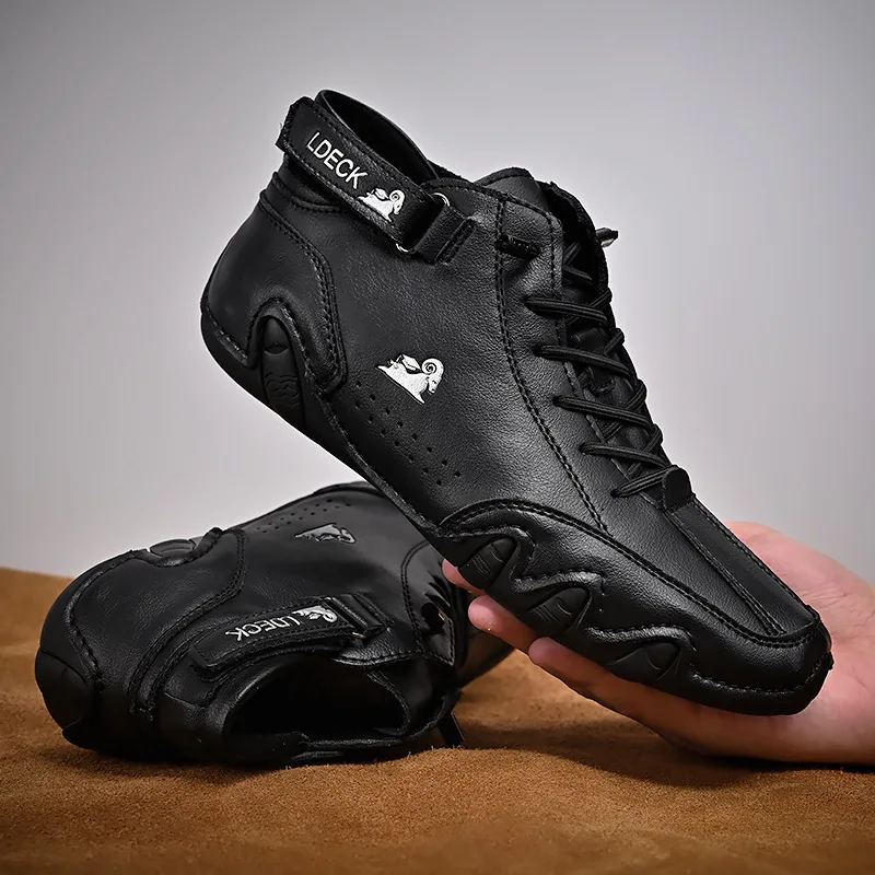 Men Casual High Top Sneakers 2026Winter New In Ankle Boots Lace Up Males Shoes Warm Fashion High Quality Leisure Cozy Men Shoes