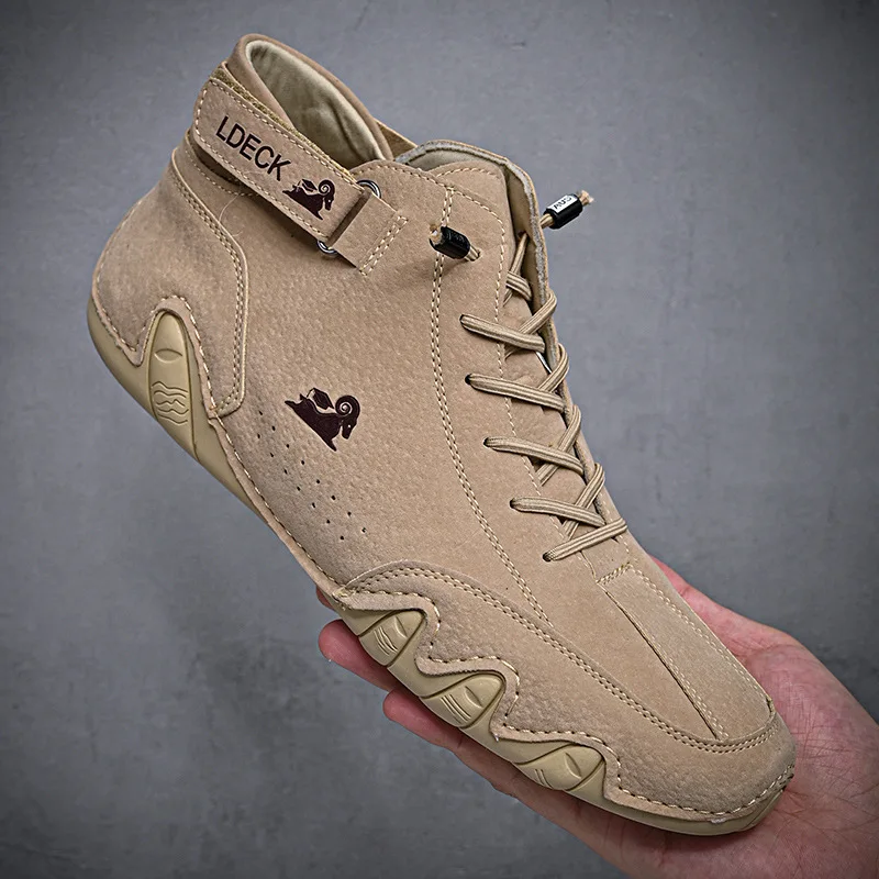 Men Casual High Top Sneakers 2026Winter New In Ankle Boots Lace Up Males Shoes Warm Fashion High Quality Leisure Cozy Men Shoes