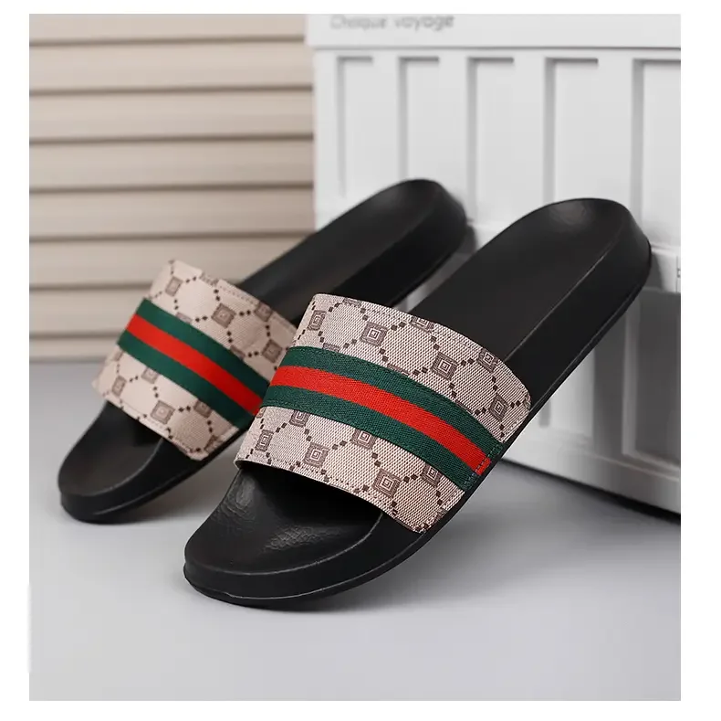 Plus Size Men's One Strap Slides, Fashion Outdoor Wear, Soft Bottom Non Slip Comfortable Casual Slippers
