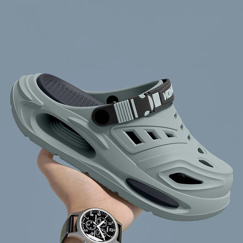 Smile Men's And Women's Cave Shoes Fashion Breathable Sandals With Removable Insoles Non-slip Cushioned Thickened Soft Slippers