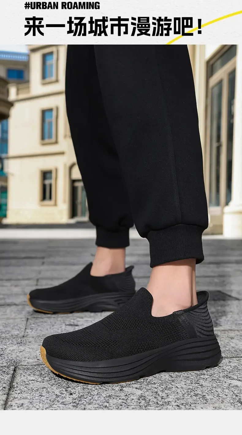 2026 New Slip On Walking Shoes Men Breathable Soft Sole Comfortable Casual Sneakers