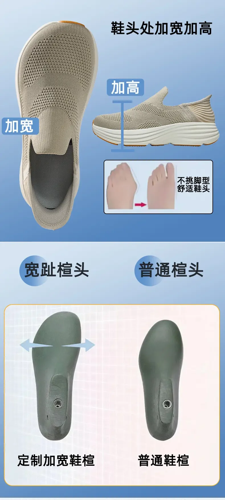 2026 New Slip On Walking Shoes Men Breathable Soft Sole Comfortable Casual Sneakers