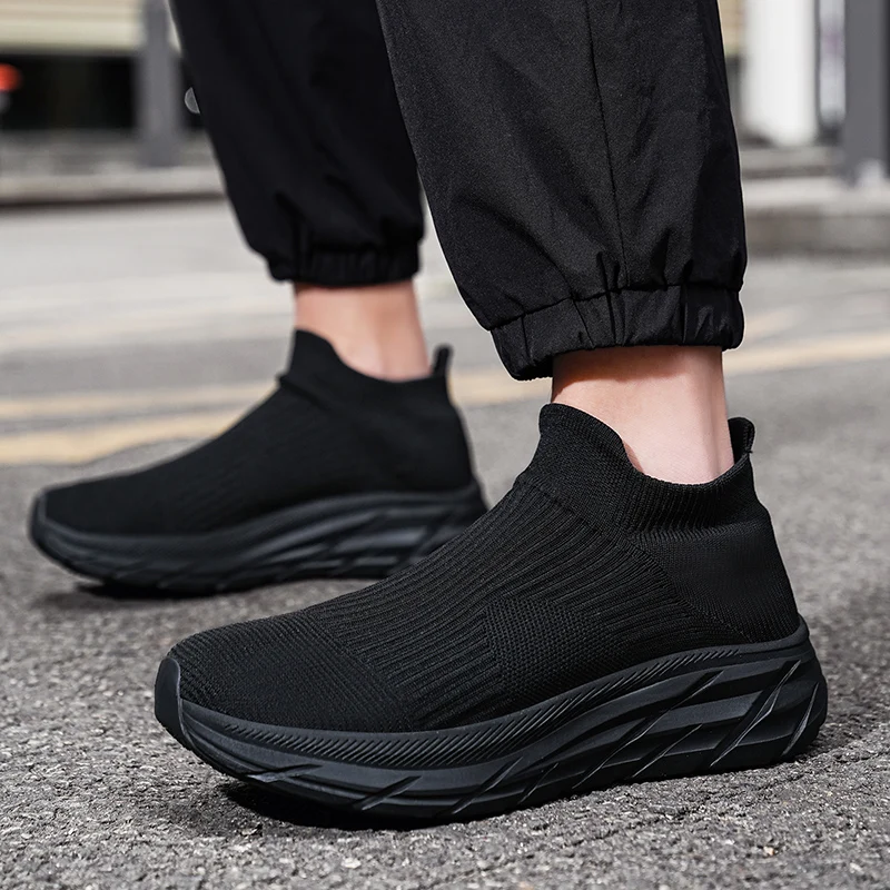 MAEDEF Men's Running Shoes Lightweight Breathable Mesh Elastic Comfortable Durable Fashion Casual Hot Selling Sports Sneakers