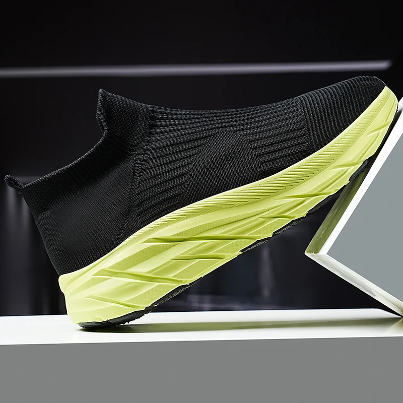 MAEDEF Men's Running Shoes Lightweight Breathable Mesh Elastic Comfortable Durable Fashion Casual Hot Selling Sports Sneakers
