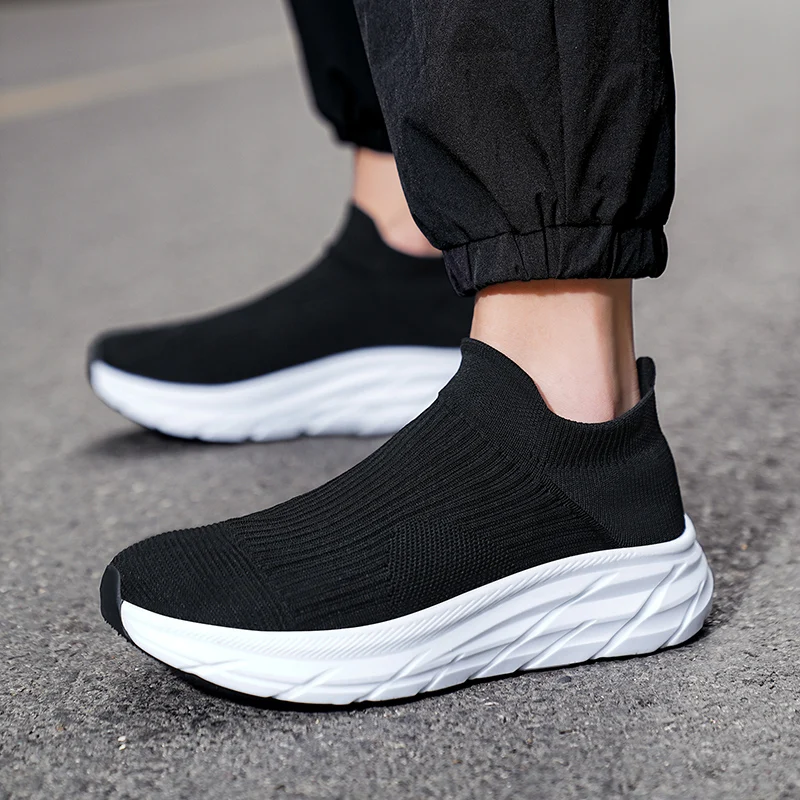 MAEDEF Men's Running Shoes Lightweight Breathable Mesh Elastic Comfortable Durable Fashion Casual Hot Selling Sports Sneakers