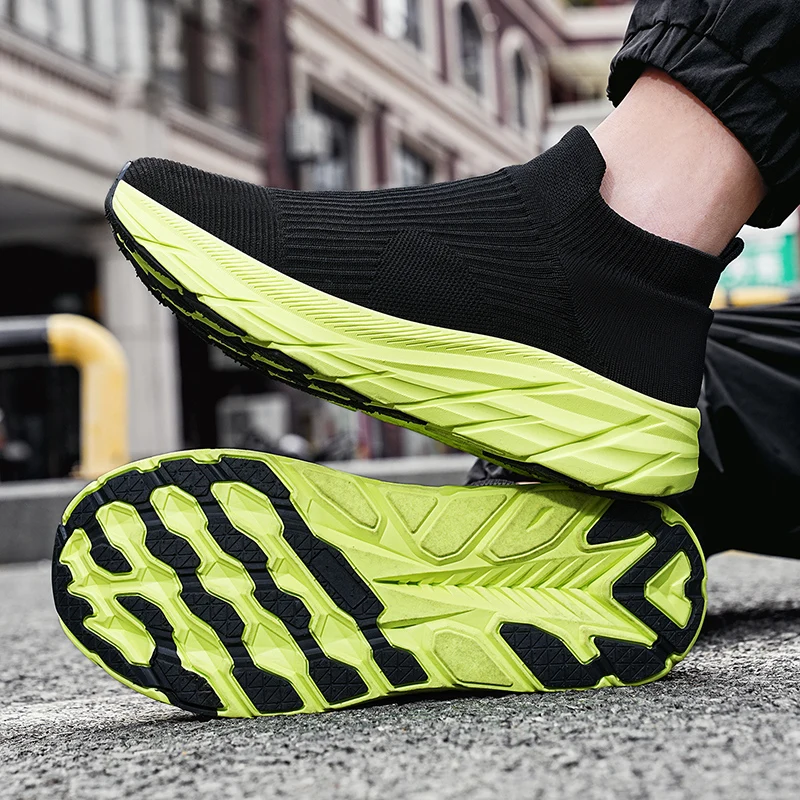 MAEDEF Men's Running Shoes Lightweight Breathable Mesh Elastic Comfortable Durable Fashion Casual Hot Selling Sports Sneakers