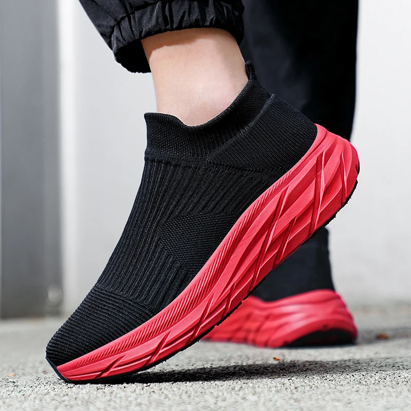 MAEDEF Men's Running Shoes Lightweight Breathable Mesh Elastic Comfortable Durable Fashion Casual Hot Selling Sports Sneakers