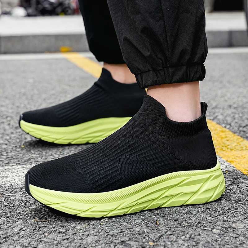 MAEDEF Men's Running Shoes Lightweight Breathable Mesh Elastic Comfortable Durable Fashion Casual Hot Selling Sports Sneakers