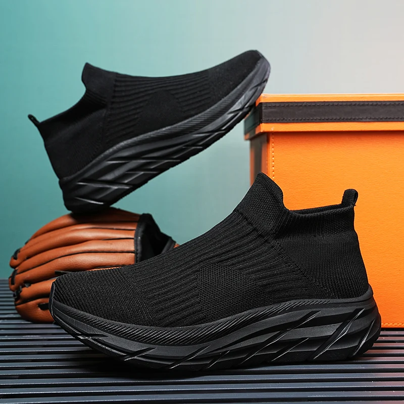MAEDEF Men's Running Shoes Lightweight Breathable Mesh Elastic Comfortable Durable Fashion Casual Hot Selling Sports Sneakers