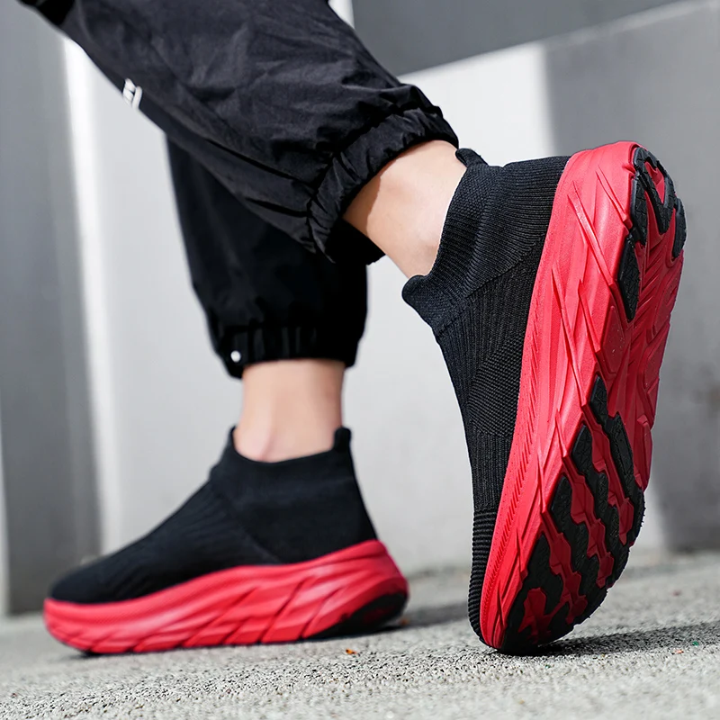 MAEDEF Men's Running Shoes Lightweight Breathable Mesh Elastic Comfortable Durable Fashion Casual Hot Selling Sports Sneakers