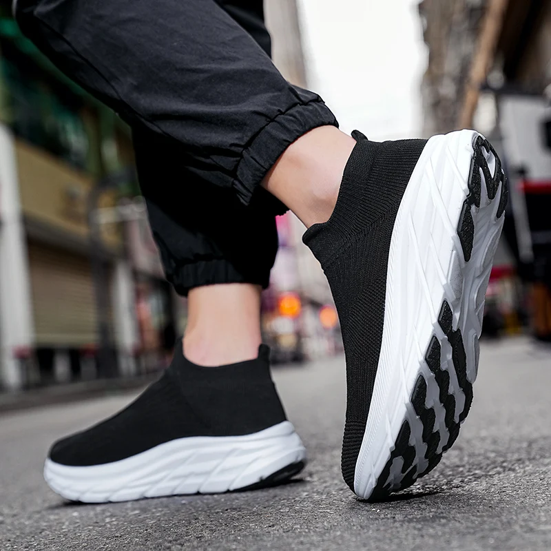 MAEDEF Men's Running Shoes Lightweight Breathable Mesh Elastic Comfortable Durable Fashion Casual Hot Selling Sports Sneakers