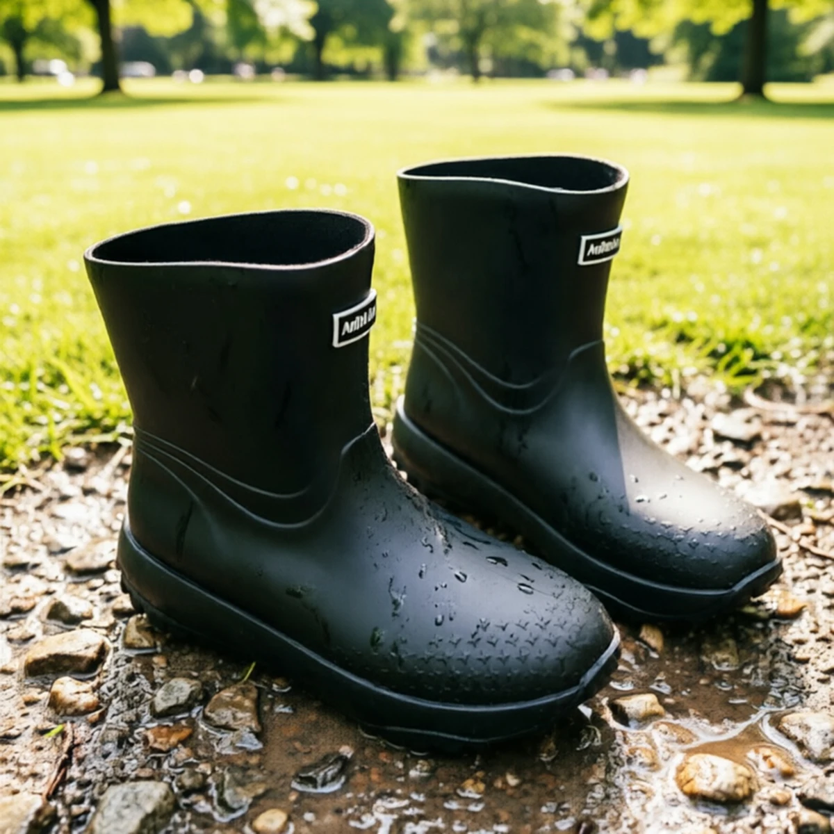 Men's Fashionable Anti-Slip Rain Shoes