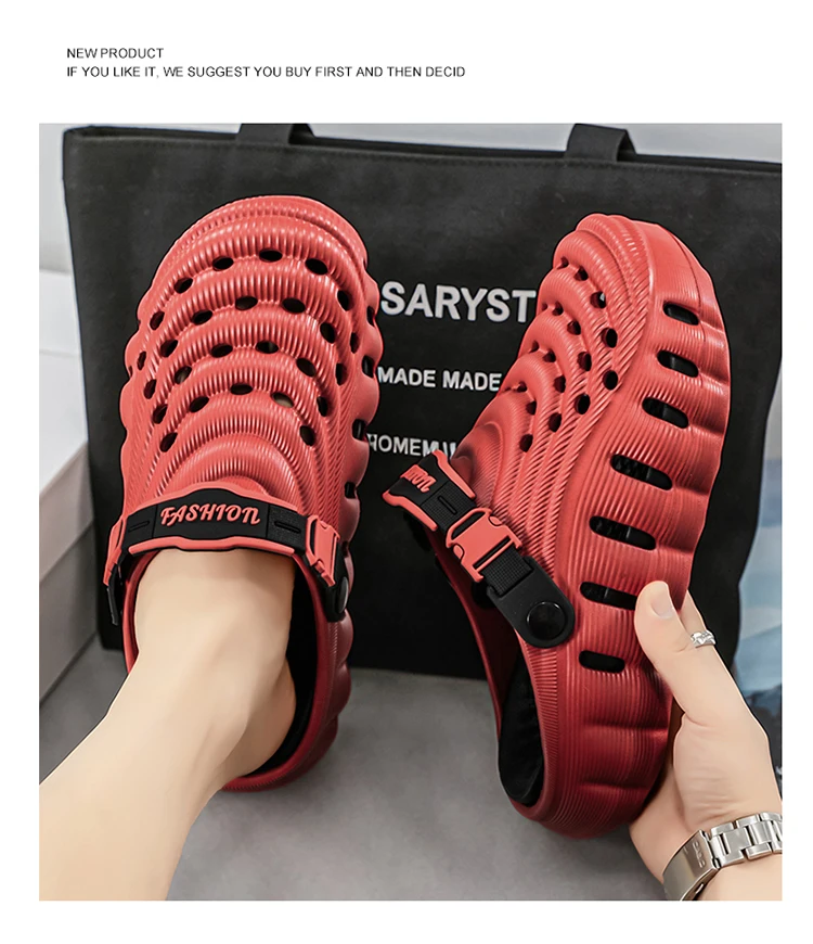 2026 NEW Men Clogs Sandals Summer Outdoor Garden Clogs Hole Shoes Male Casual Shoes Water Shoes Comfort Home Soft Slippers