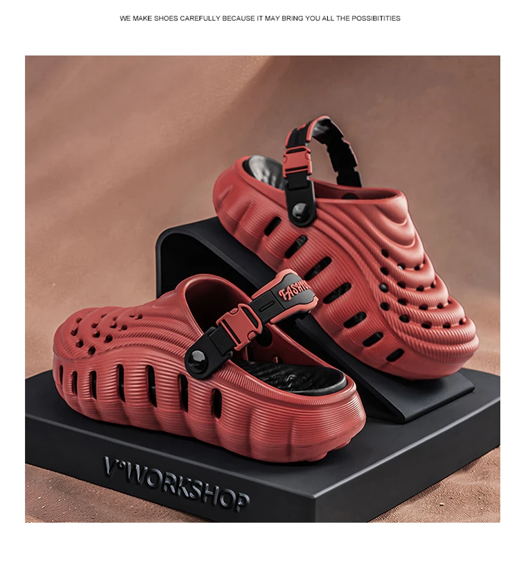 2026 NEW Men Clogs Sandals Summer Outdoor Garden Clogs Hole Shoes Male Casual Shoes Water Shoes Comfort Home Soft Slippers