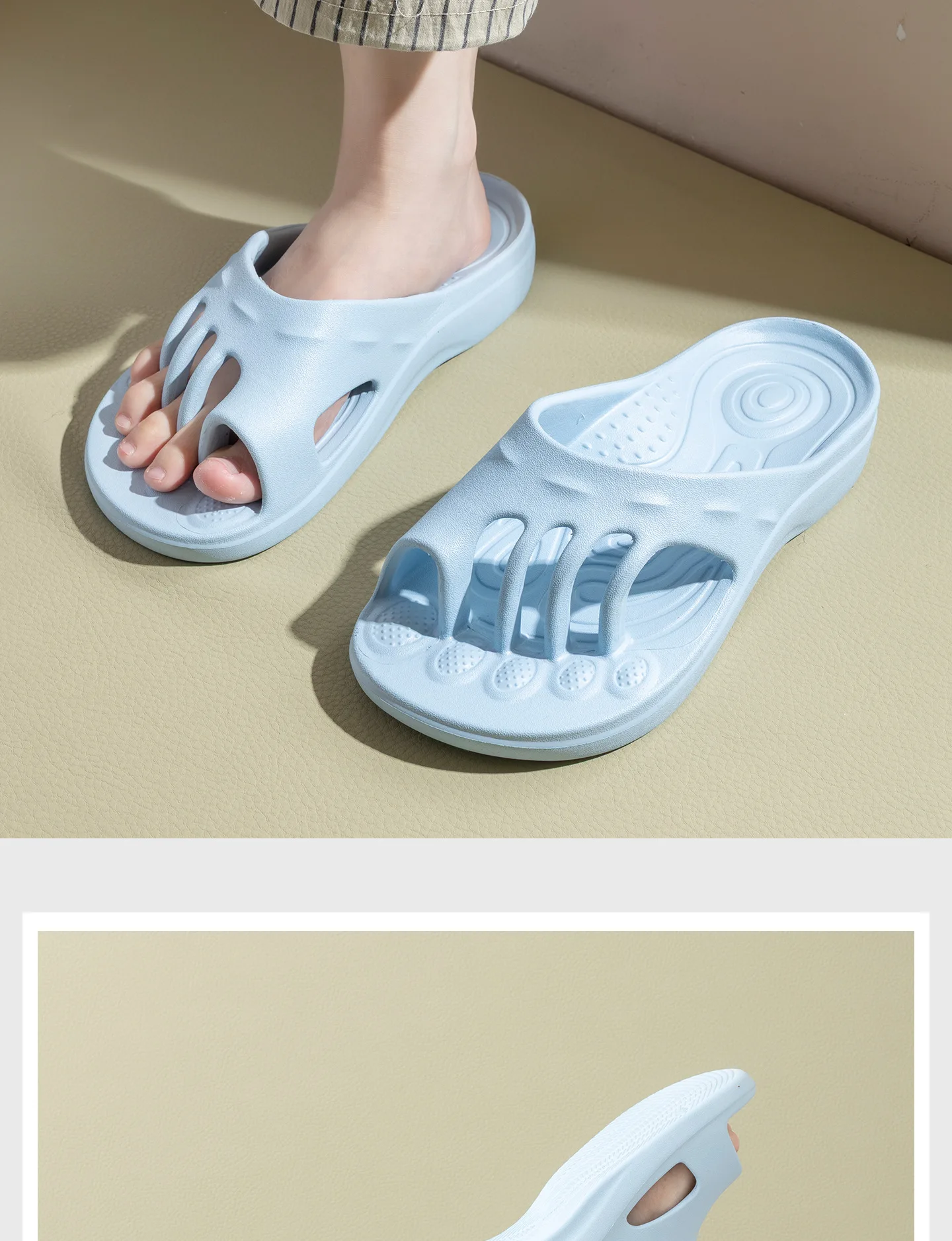 Five Finger Slippers Women in Summer Worn Indoors Outdoors with Arch Support Claw Slippers Leisure Sports Beach Slippers Women