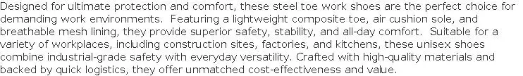 Brown Welding Work Boots for Men Women Slip on Steel Toe Safety Shoes Comfortable Work Boots Puncture Proof Construction Shoes