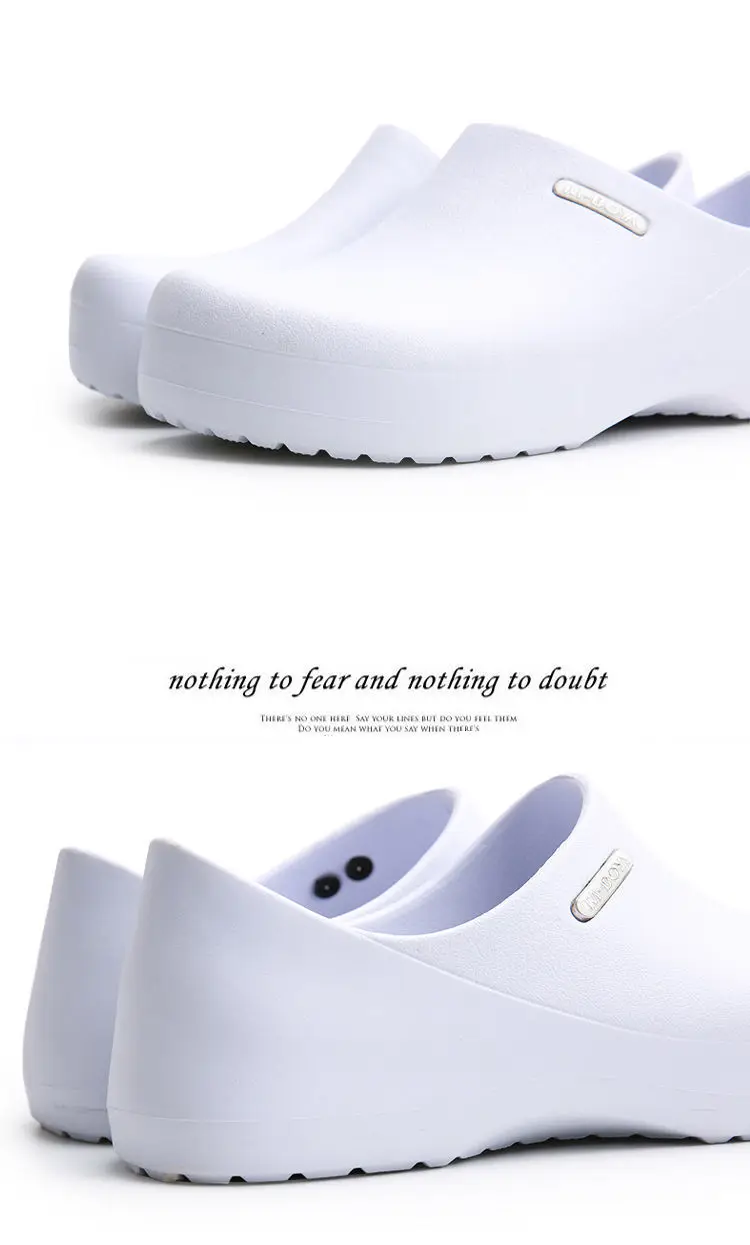 Chef's Shoes Are Non-Slip, Waterproof, Oil-Proof, Soft-Soled, Lightweight, Wear-Resistant Work Shoes, Kitchen Shoes, Hotel Kitchen Toe-Toe Slippers for Men