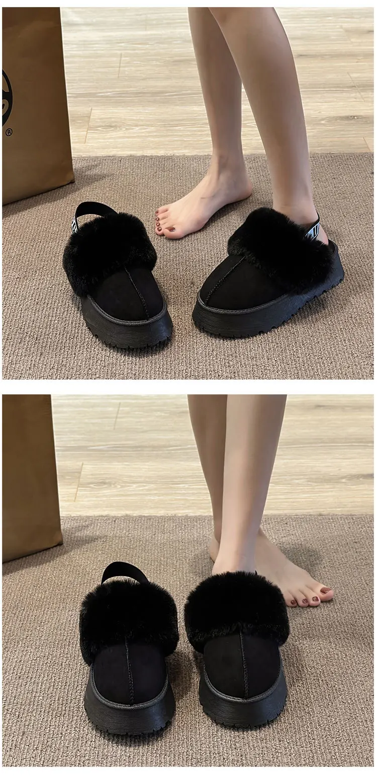 2024 New Winter Snow Boots for Women - Fur Lined with Thick Fleece and Warm Cotton
