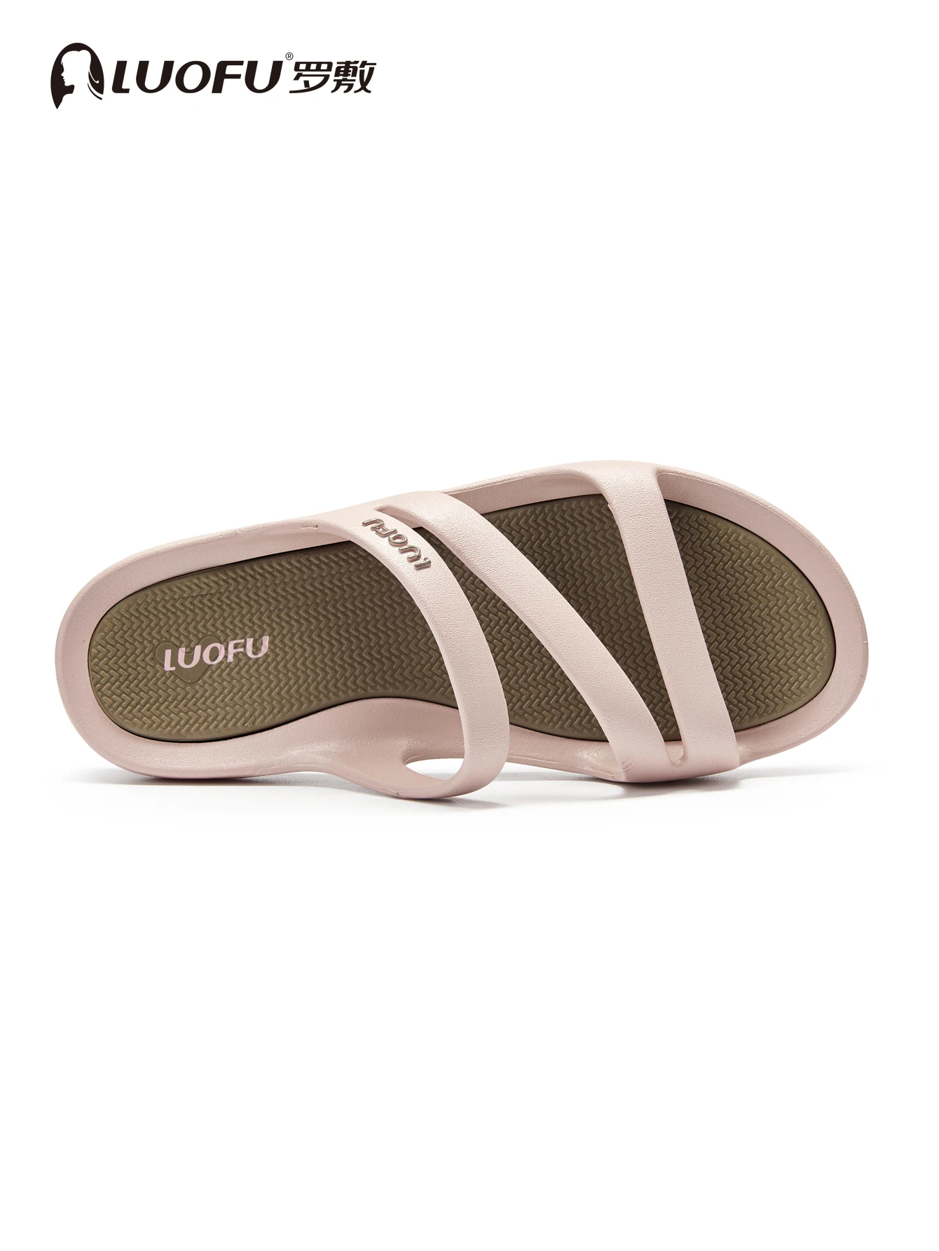New Luofu Fashionable Summer Women's Slippers, Comfortable Rubber Midsole Outdoor Casual Sandals, Beach Shoes, Non-Slip Home Shoes, Outdoor Pvc Eco-Friendly Slippers, Non-Slip Sandals