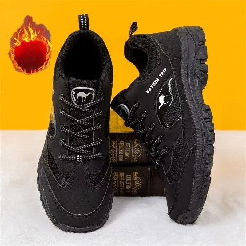 Outdoor Men Hiking Shoes New Male Sneakers Non-slip Male Casual Shoe Lightweight Men Walk Shoes Comfortable Fur Tenis Masculino