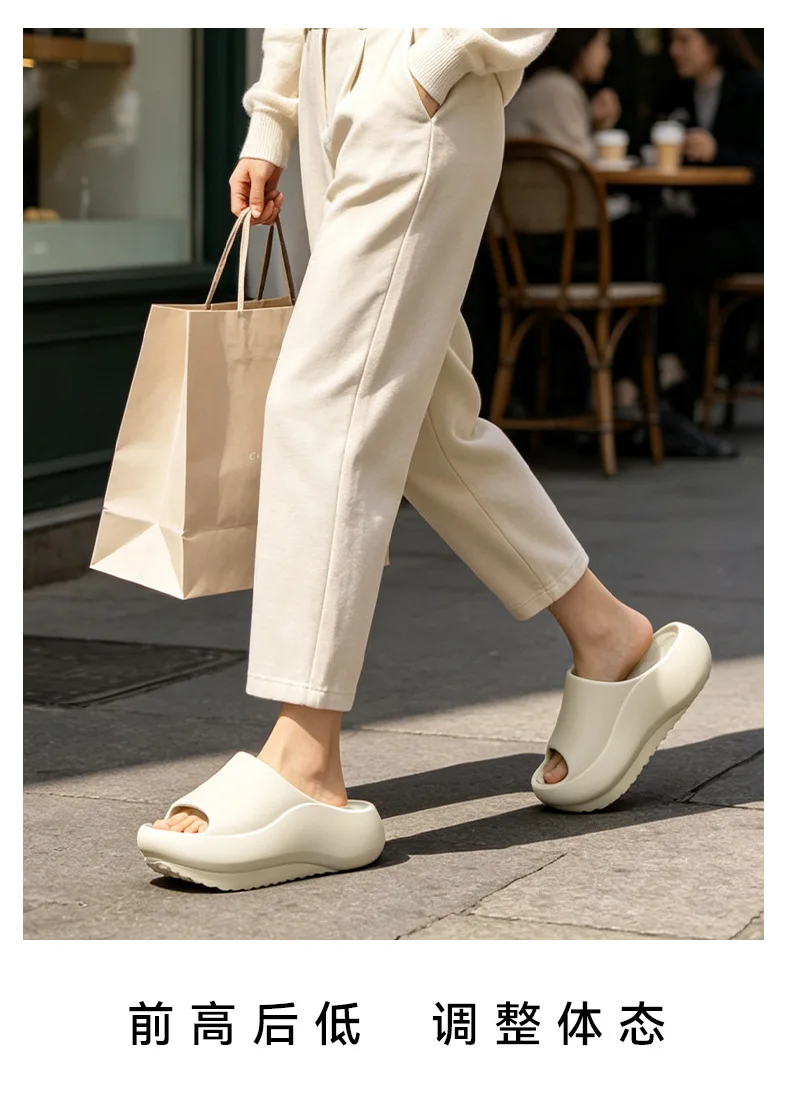 German arch support negative heel slippers for women, summer 2026 new indoor home flat foot correction sandals for men