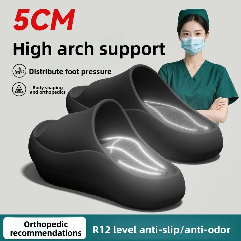 German arch support negative heel slippers for women, summer 2026 new indoor home flat foot correction sandals for men