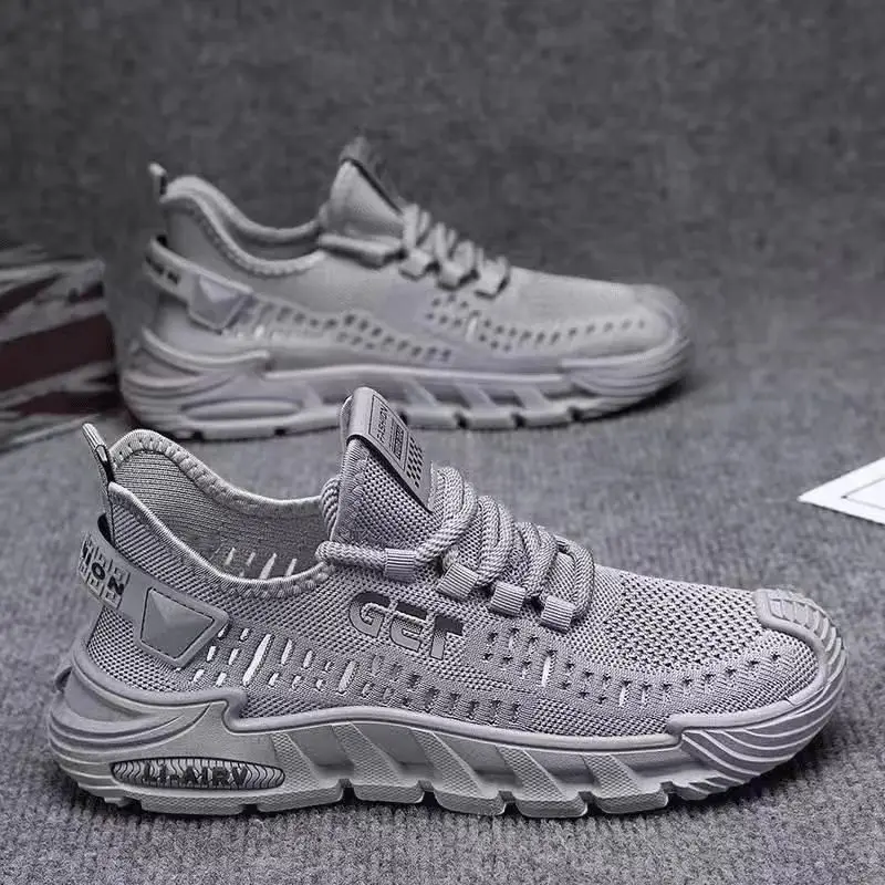 New Men's Sneakers Thick Sole Comfortable Casual Shoes Lightweight Breathable Fashion Running Shoes Luxury Male Tenis Masculino