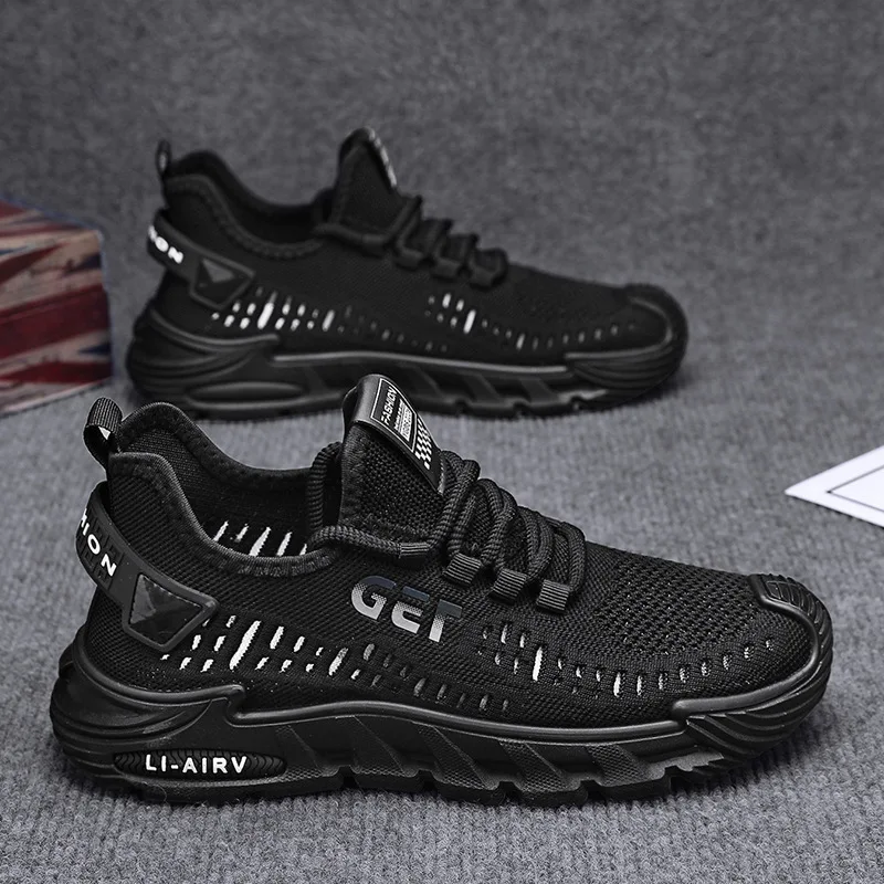 New Men's Sneakers Thick Sole Comfortable Casual Shoes Lightweight Breathable Fashion Running Shoes Luxury Male Tenis Masculino