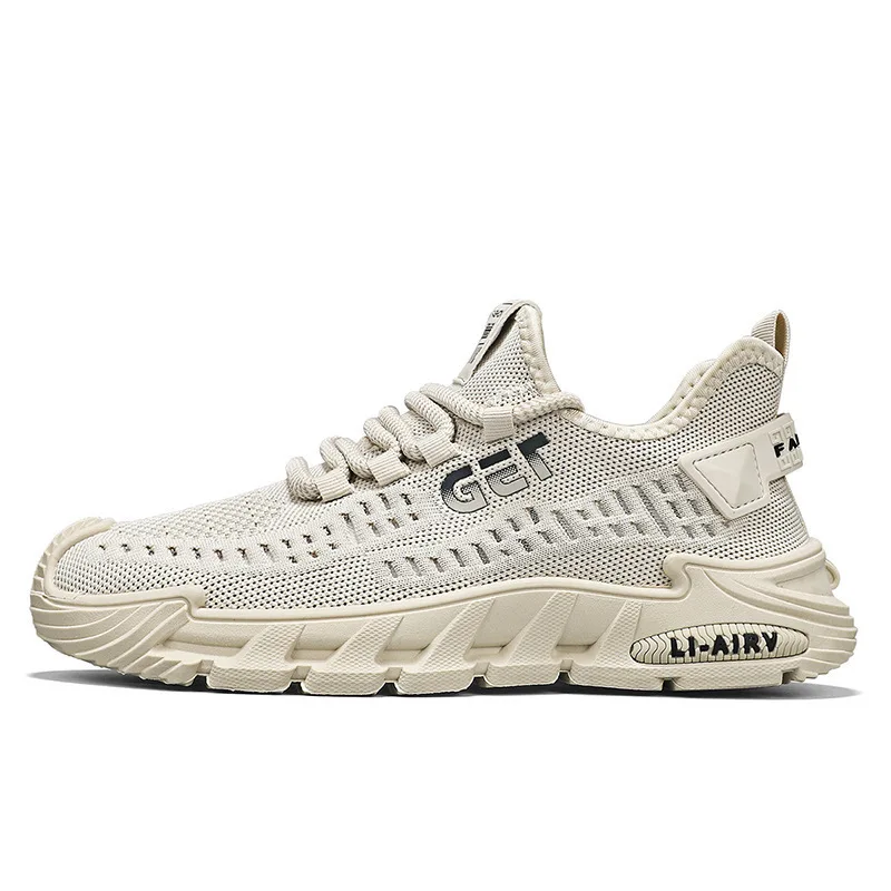 New Men's Sneakers Thick Sole Comfortable Casual Shoes Lightweight Breathable Fashion Running Shoes Luxury Male Tenis Masculino