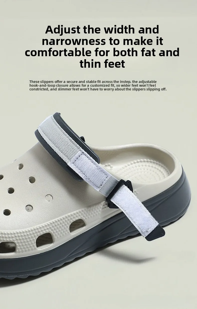 New men's large size Internet celebrity fashion trend double color hole shoes summer sports beach cool slippers