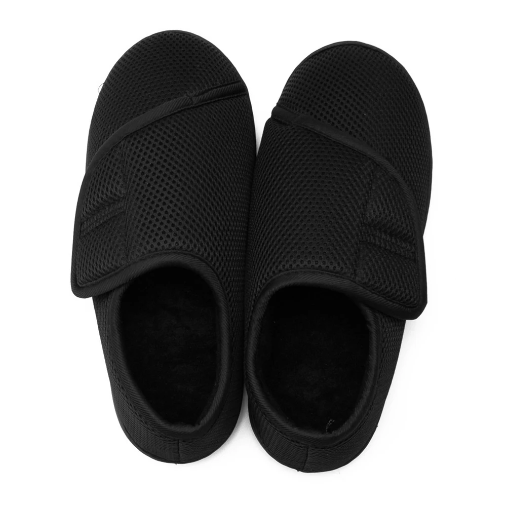 Unisex Diabetic Shoes Wide Walking Shoes Plush Lining Lightweight Edema Sneakers Hook and Loop Sneakers for Plantar Fasciitis