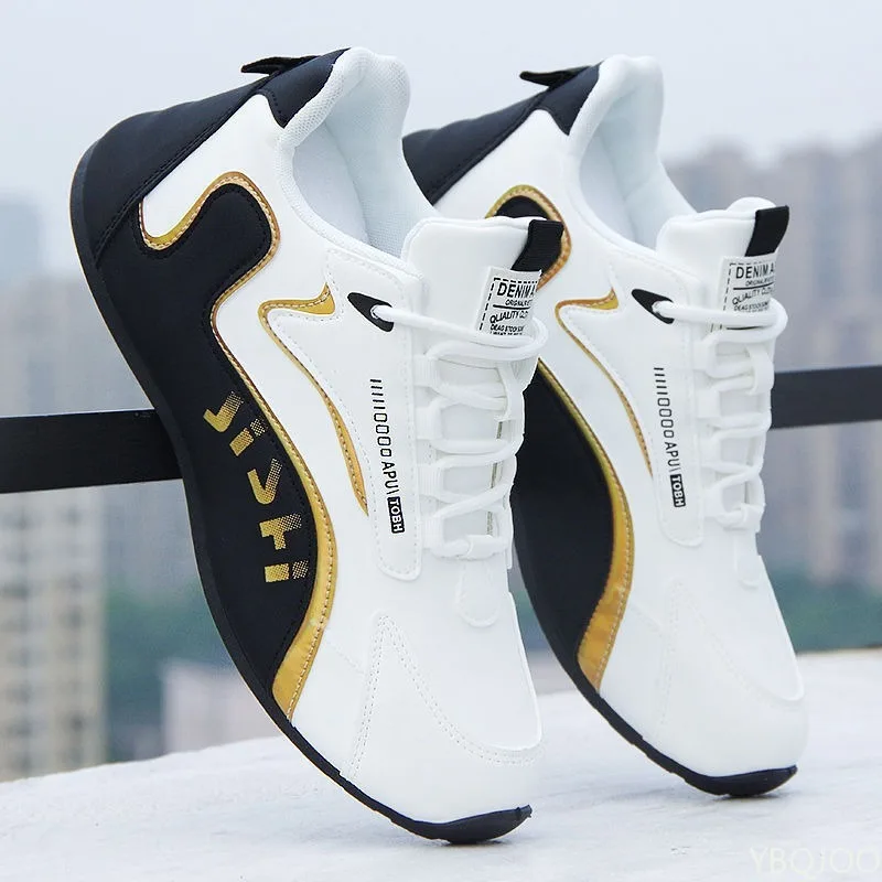 Large Size Spring and Autumn New Thick Sole Height Increasing Casual Men's Shoes Niche Trend Versatile Flat Sports Men's Shoes