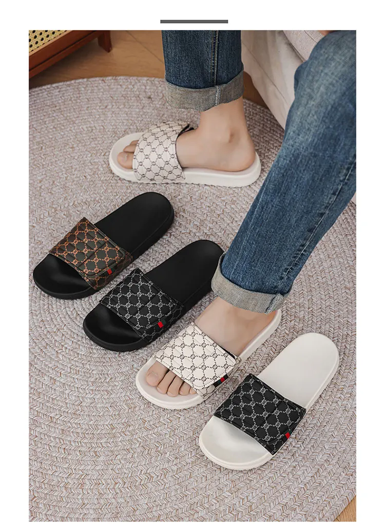 Summer Beach Slippers Men's Fashion Comfortable Breathable Sandals Indoor and Outdoor Sandals Plus Size 46 47