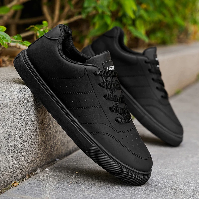 Men's Classic Casual Sneakers | Minimalist Lace-Up Skate Shoes