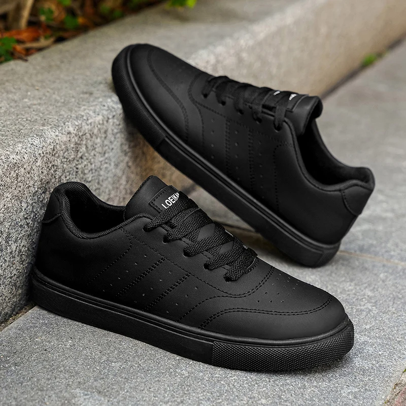 Men's Classic Casual Sneakers | Minimalist Lace-Up Skate Shoes