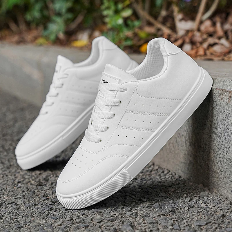 Men's Classic Casual Sneakers | Minimalist Lace-Up Skate Shoes