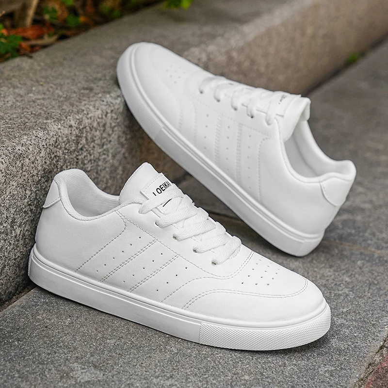 Men's Classic Casual Sneakers | Minimalist Lace-Up Skate Shoes