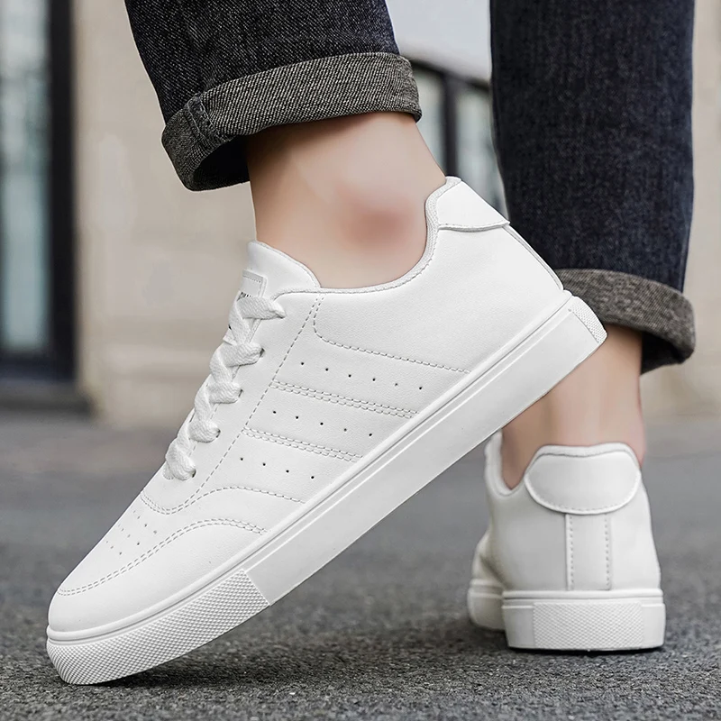 Men's Classic Casual Sneakers | Minimalist Lace-Up Skate Shoes