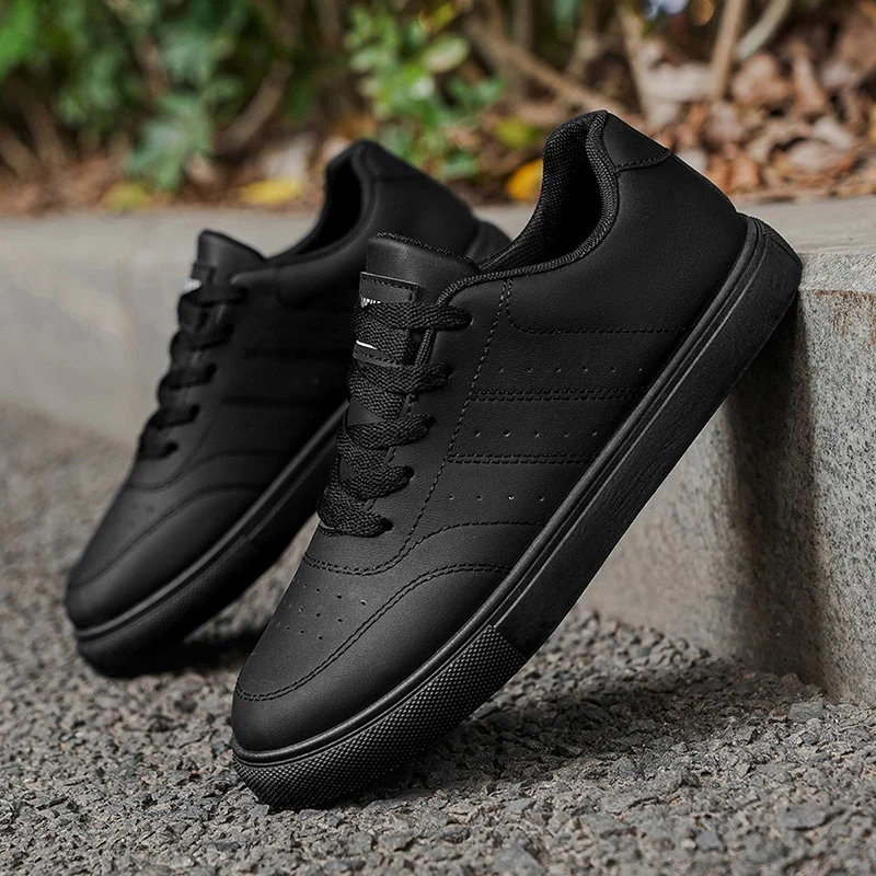 Men's Classic Casual Sneakers | Minimalist Lace-Up Skate Shoes