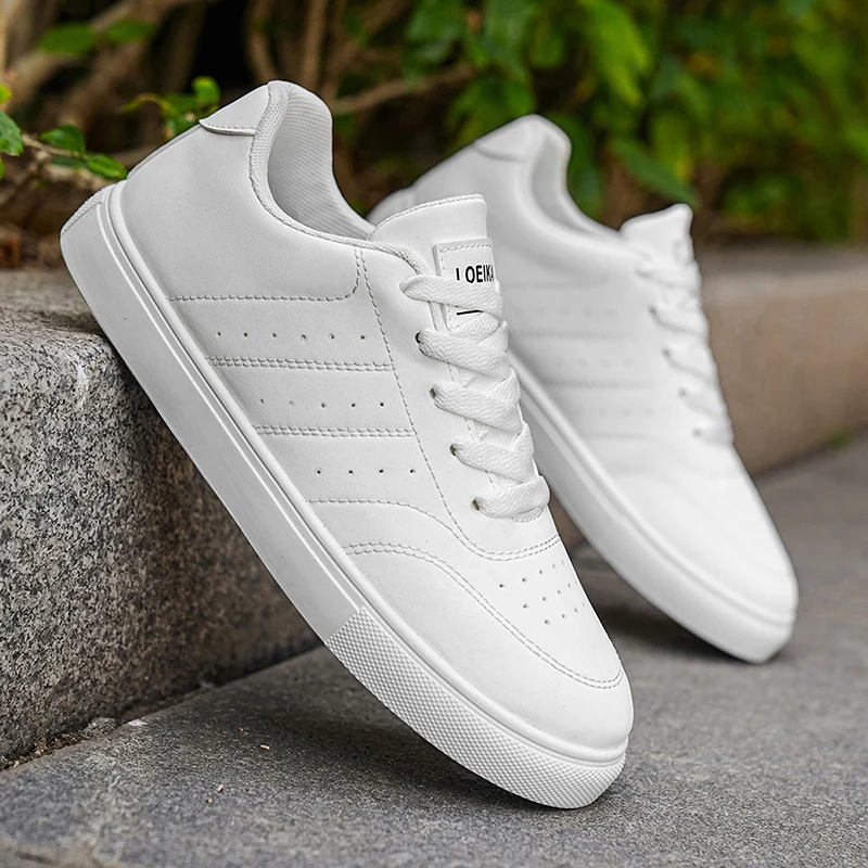 Men's Classic Casual Sneakers | Minimalist Lace-Up Skate Shoes