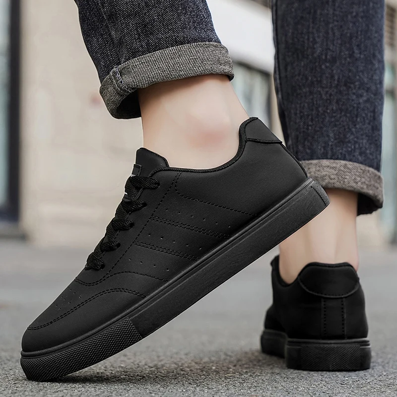 Men's Classic Casual Sneakers | Minimalist Lace-Up Skate Shoes