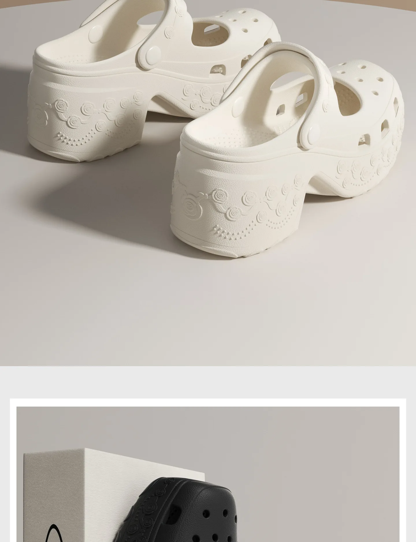 2026 Summer EVA Chunky Heels Sandals for Women Fashion Closed Toe Platform Clogs Shoes Woman Thick Sole Anti Slip Beach Slippers