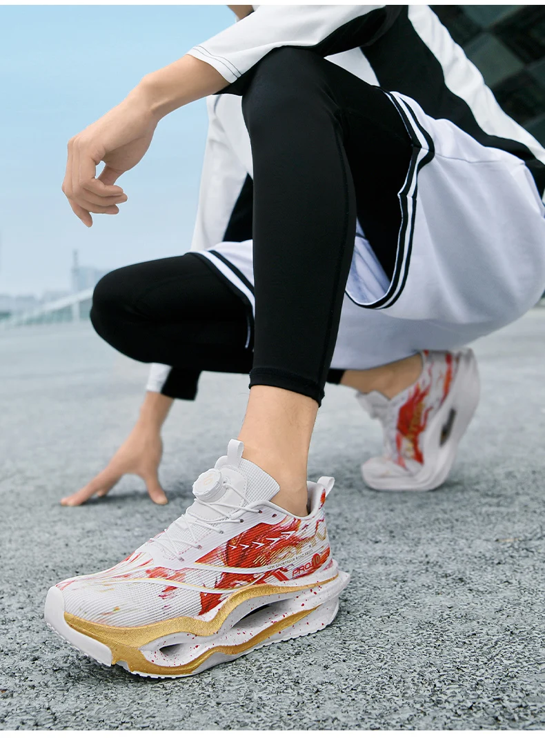 Men Propulsive Carbon Plate Racing Shoes Breathable Wide Fit Energy Return Marathon Sneakers Cushion for Women Running Trainers